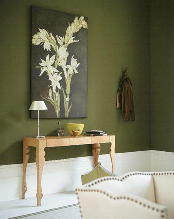 Màu sơn nhà đẹp mang đến sự thư giãn cho phòng khách, nhà bếp hay phòng tắm với gam màu xanh-trắng-kết hợp màu cam ấm áp.